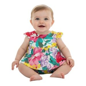 Baby Gap Girl’s Size 6–12 Months Floral Dress with Matching Diaper Cover